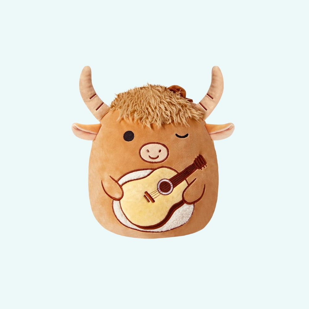 Squishmallow Peluche Taureau Musicien
