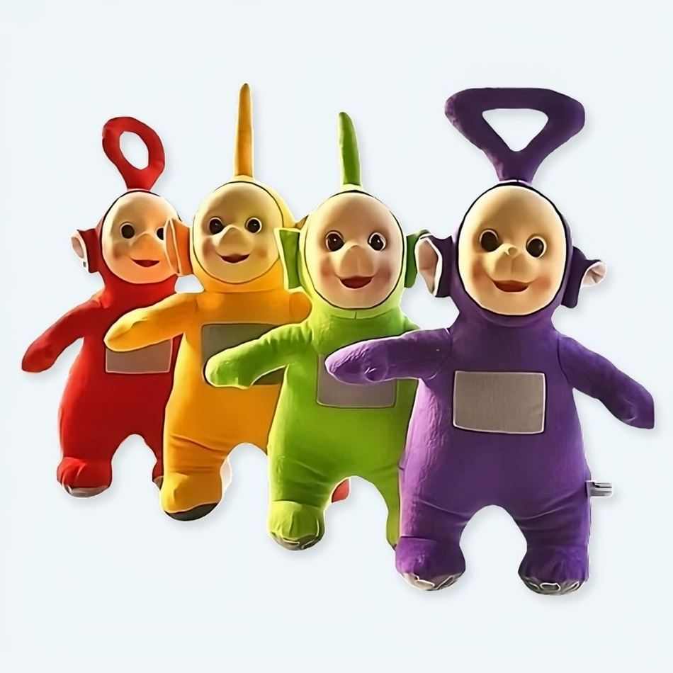 Peluche Teletubbies géante pour une chambre d'enfant colorée