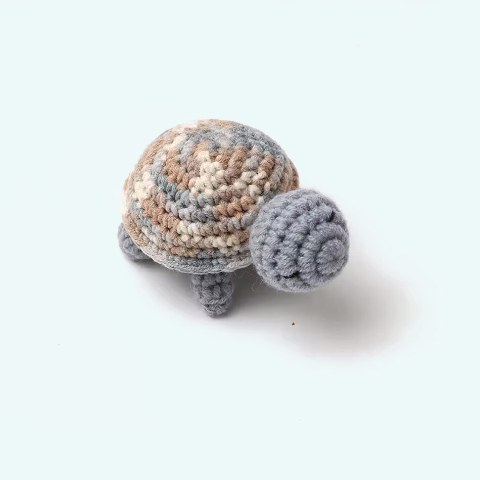 Peluche Tortue Crochet Douce pour Enfant Marin câlin