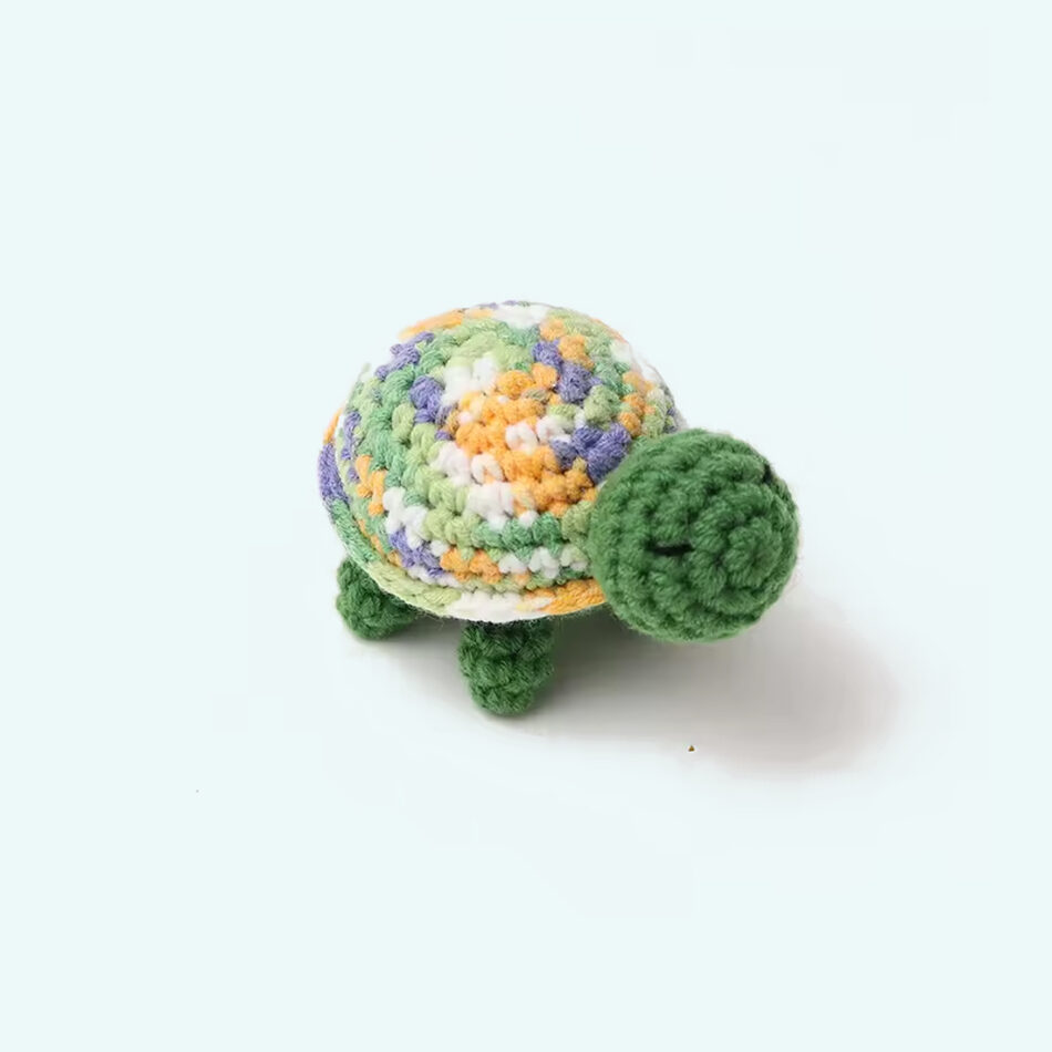 Peluche Tortue Crochet Douce pour Enfant Marin câlin