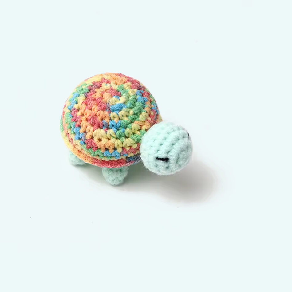 Peluche Tortue Crochet Douce pour Enfant Marin câlin