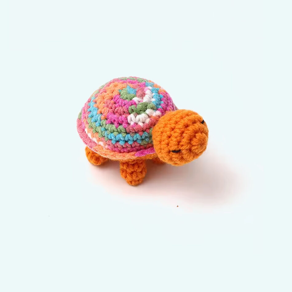 Peluche Tortue Crochet Douce pour Enfant Marin câlin