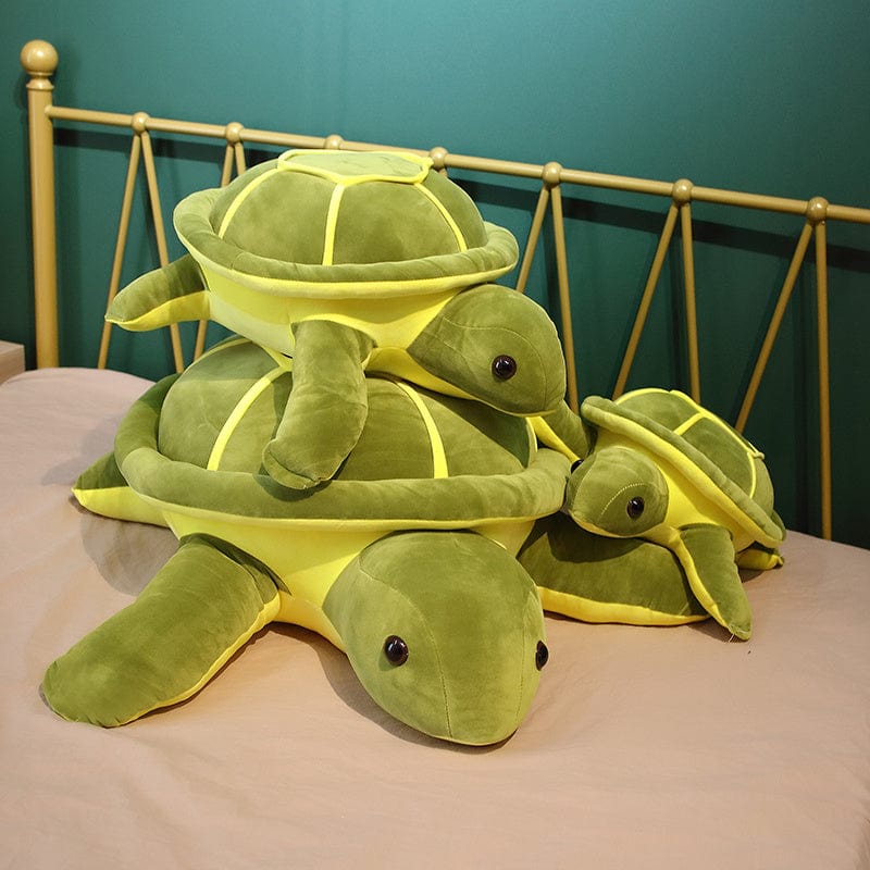 Peluche tortue des océans verte