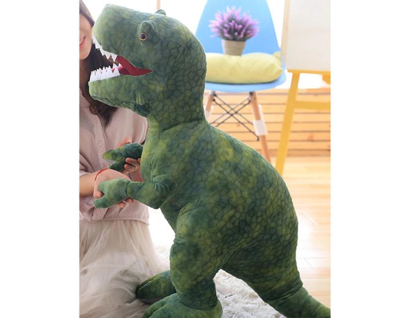 Peluche Tyrannosaure Vert Géant - Doux pour les Enfants de l'Ère Jurassique