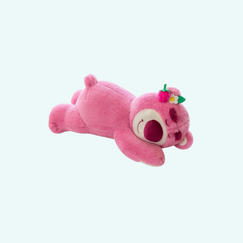 Peluche Ours Rose - Oreiller Doux Câlin pour Chambre d'Enfant