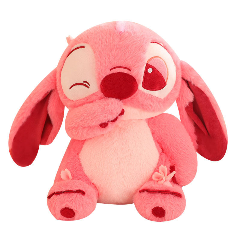 Peluche Stitch Angel rose - Douce et Mignonne, avec Clin d'Œil