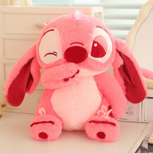 Peluche Stitch Angel rose - Douce et Mignonne, avec Clin d'Œil