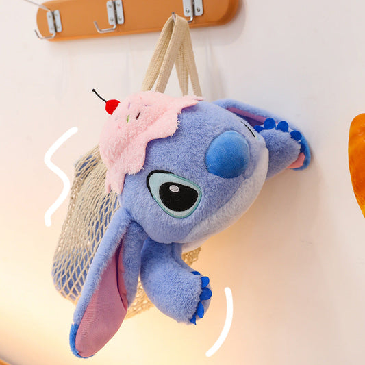 Peluche Stitch Gourmand Bleu avec Glace et Cerise 
