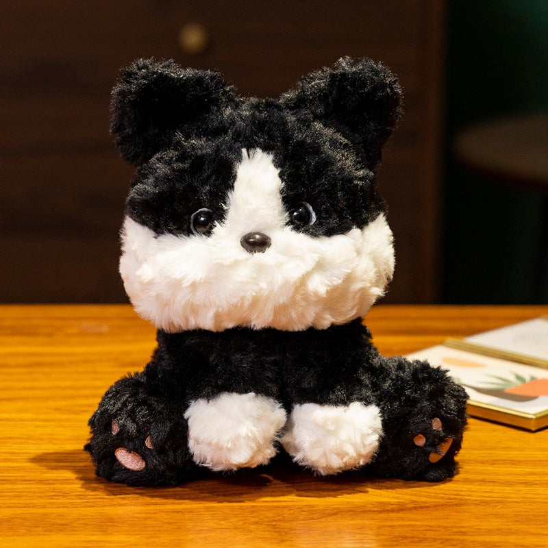 Peluche Chien Noir à Fourrure Épaisse - Mignon