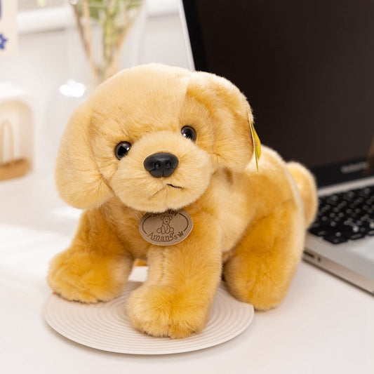 Peluche chien golden retriever adorable