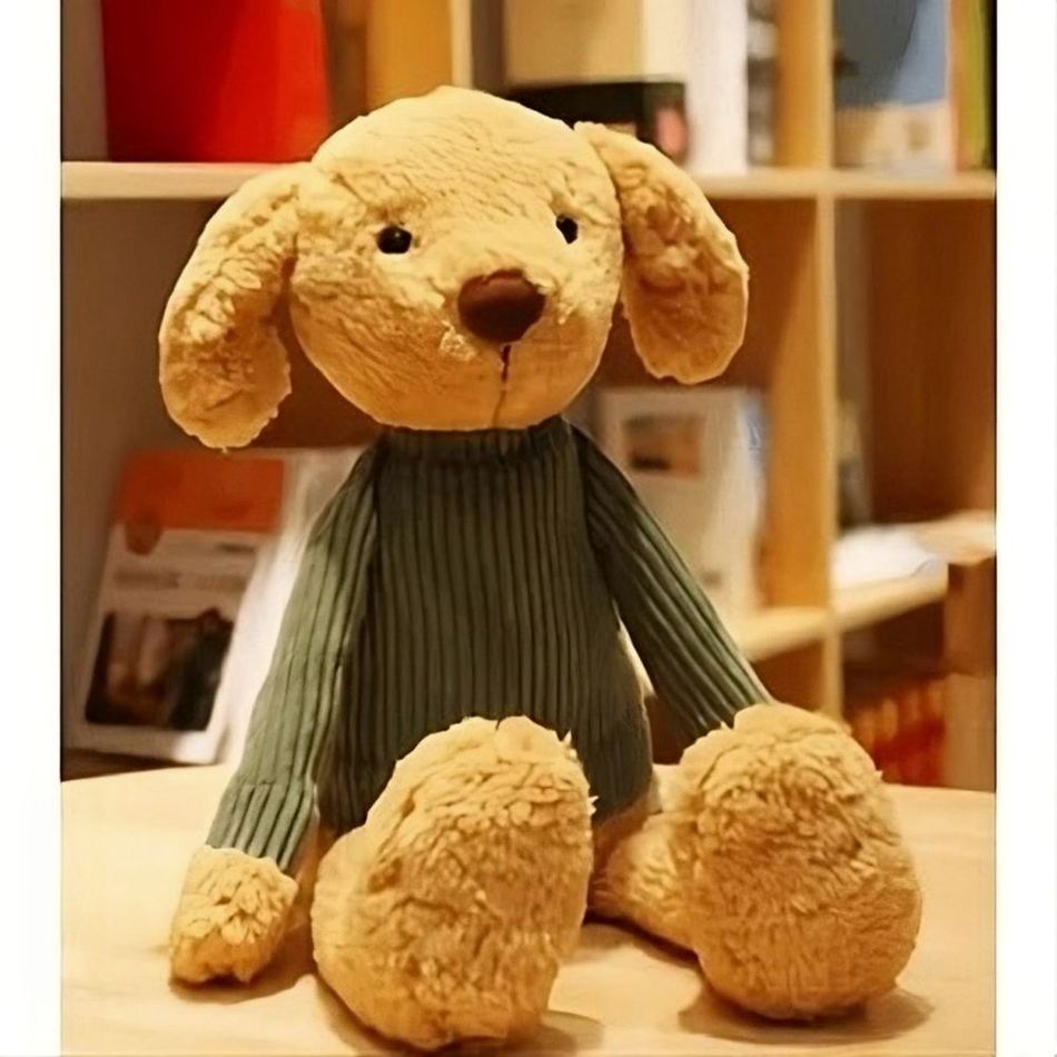 Peluche chien doux - Compagnon câlin pour enfant en hiver