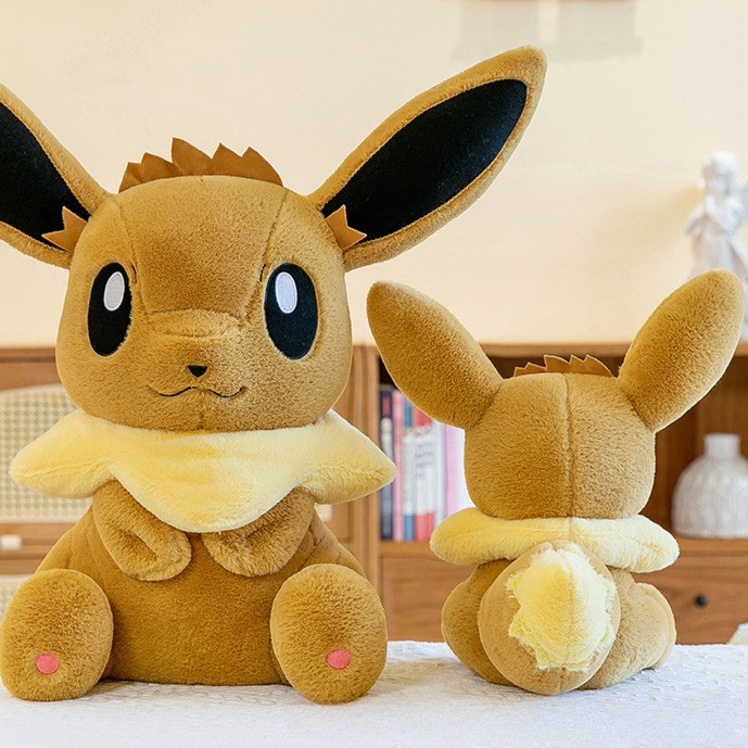 Peluche Évoli Pokémon - Assise toute douce