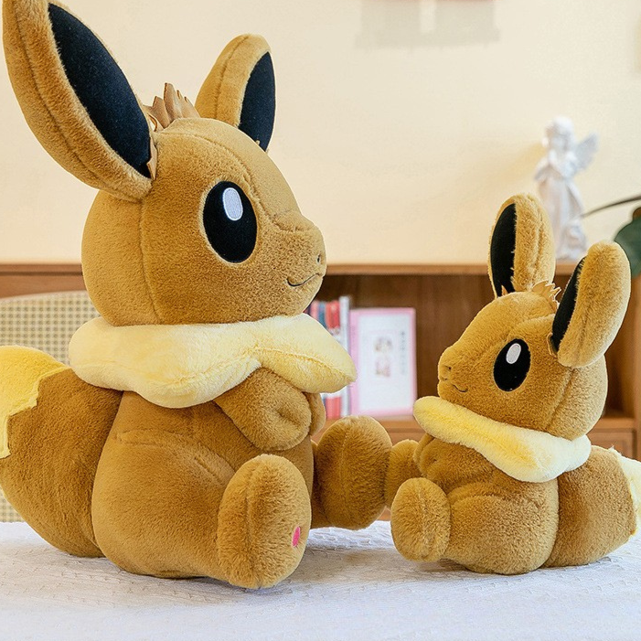 Peluche Évoli Pokémon - Assise toute douce