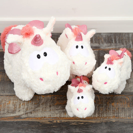 Peluche licorne colorée à poils doux