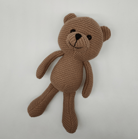 Peluche Crochet Ourson Écru et Beige