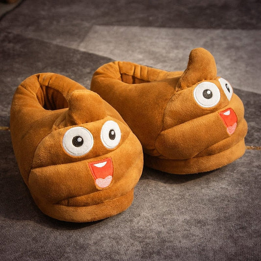 L'émoji Happy - chausson en peluche