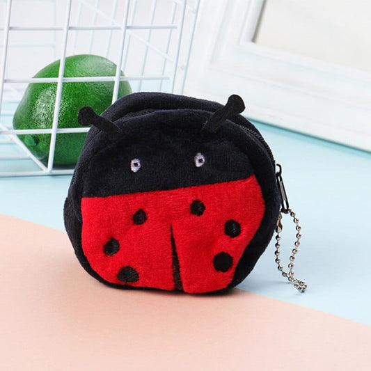 La Coccinelle - sac en peluche miniature