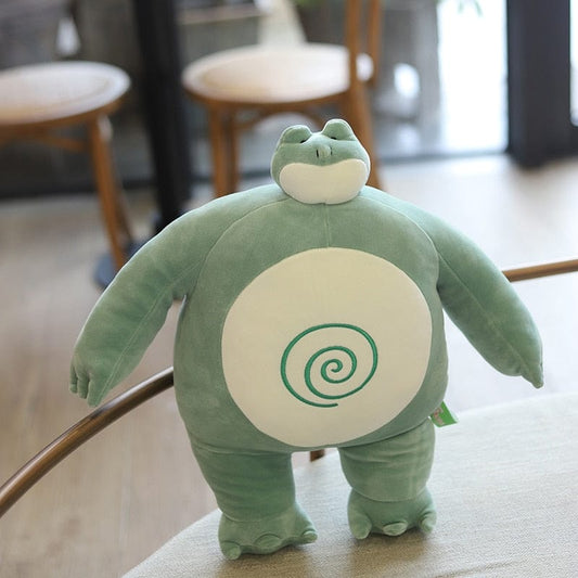 La grenouille bodybuildée - peluche bébé de qualité