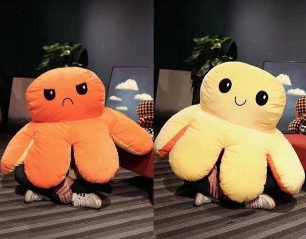 La Pieuvre Géante - Peluche Réversible
