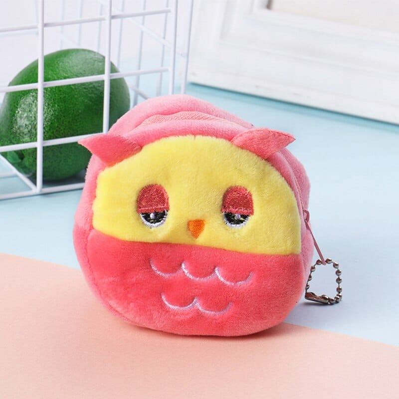 Le hibou câlin - sac en peluche mini