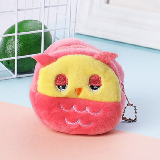 Le hibou câlin - sac en peluche mini