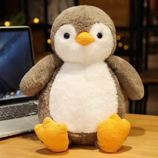 Peluche pingouin en fourrure douce