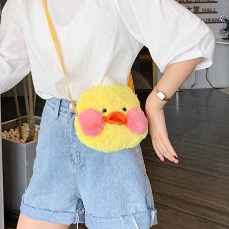 Le Poussin de Compagnie - Sac à Bandoulière en Peluche Fun