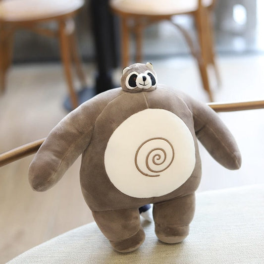 Le raton-laveur bodybuildé - Peluche pour bébé