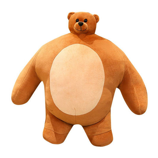 Ours en peluche brun musclé