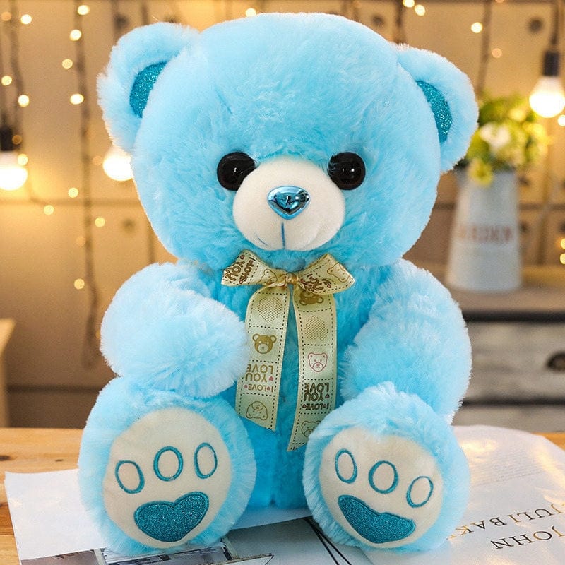 Peluche Ourson Arc-en-ciel avec un délicat nœud