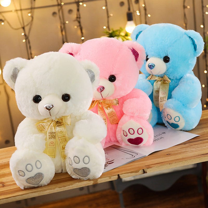 Peluche Ourson Arc-en-ciel avec un délicat nœud