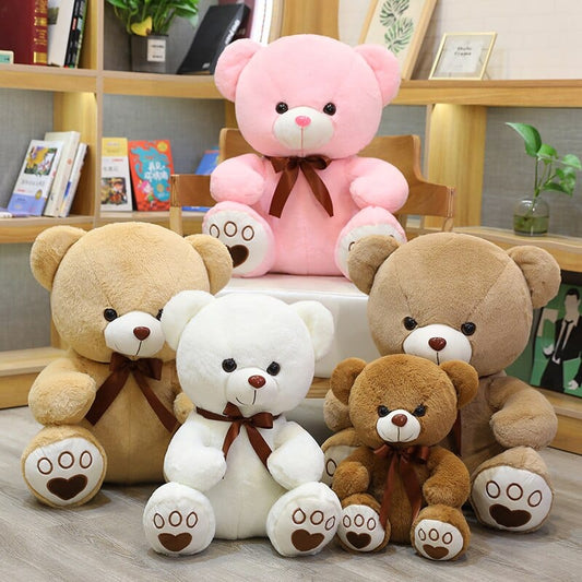 Peluche Ourson Arc-en-ciel avec un délicat nœud