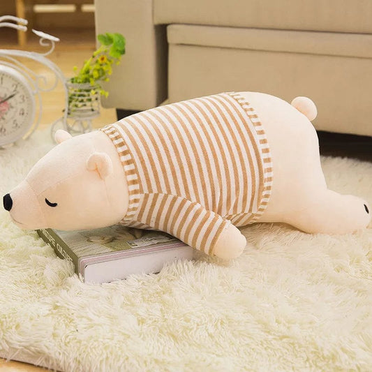 Ours en peluche géant blanc et stylé