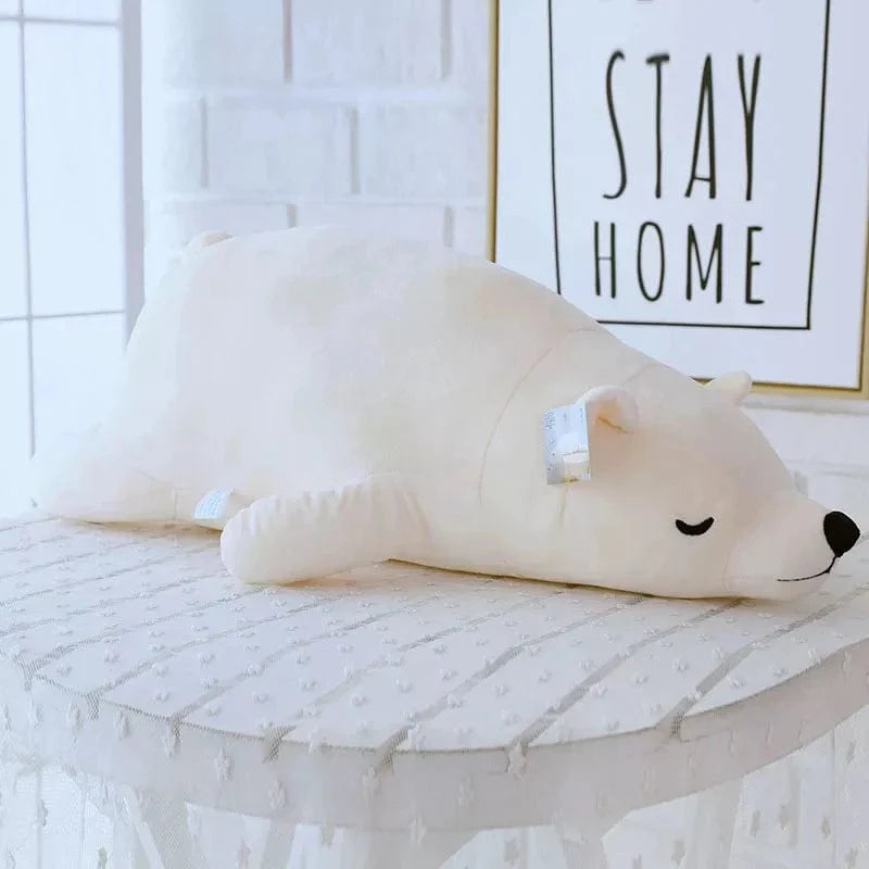 Ours en peluche géant blanc et stylé