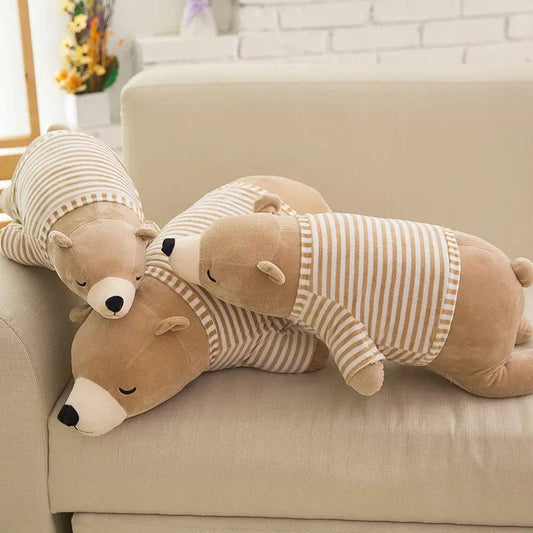 Ours en peluche géant brun et stylé