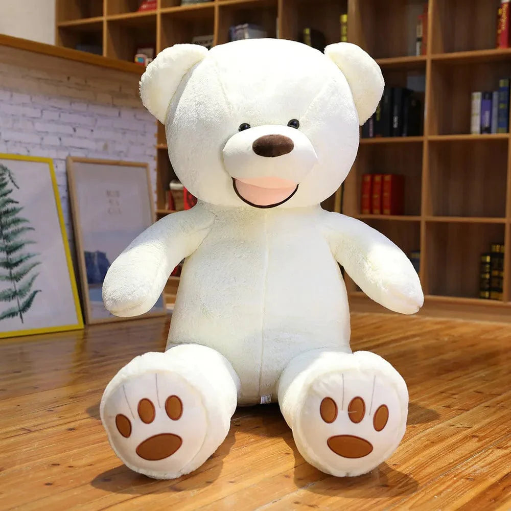Ours en peluche géant coloré, souriant et tendance