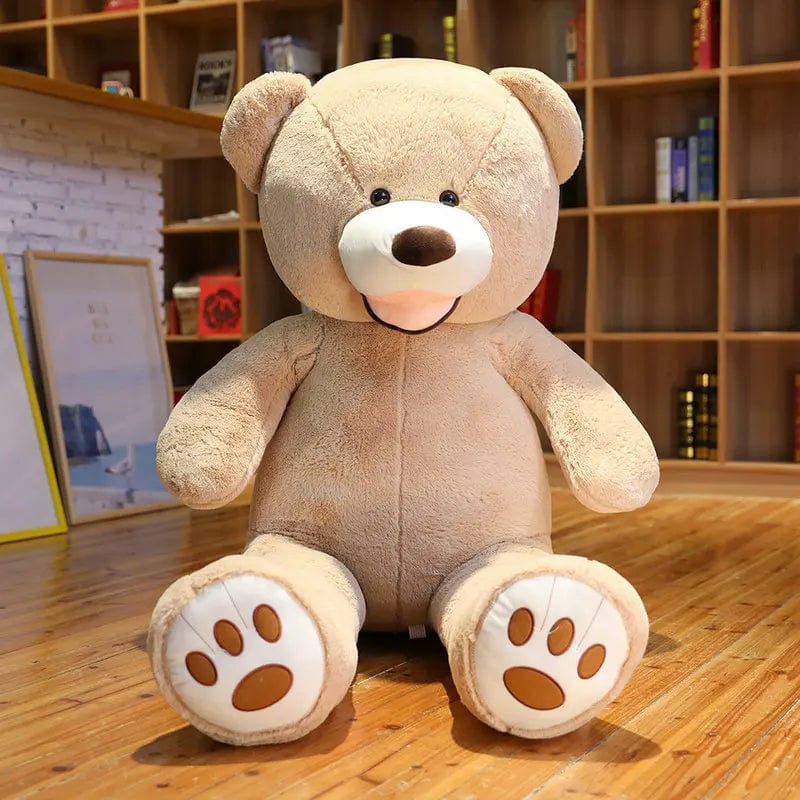 Ours en peluche géant coloré, souriant et tendance