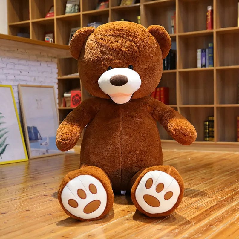 Ours en peluche géant coloré, souriant et tendance