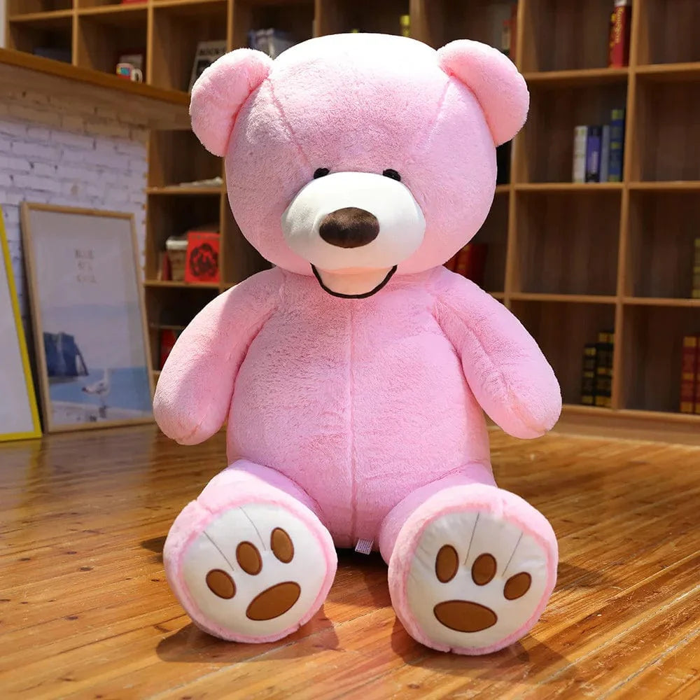 Ours en peluche géant coloré, souriant et tendance