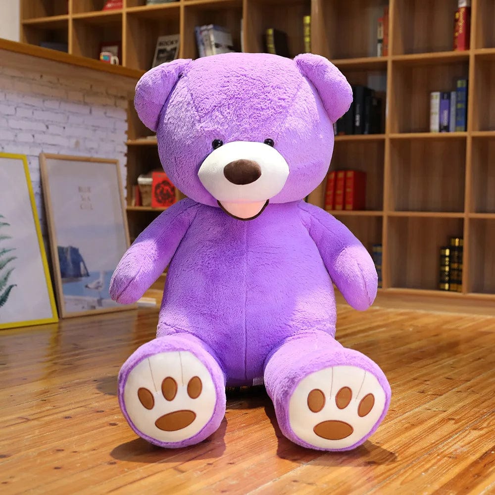 Ours en peluche géant coloré, souriant et tendance