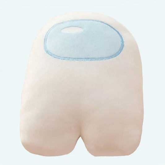 Peluche Among Us blanche spacieuse et douce pour enfant.