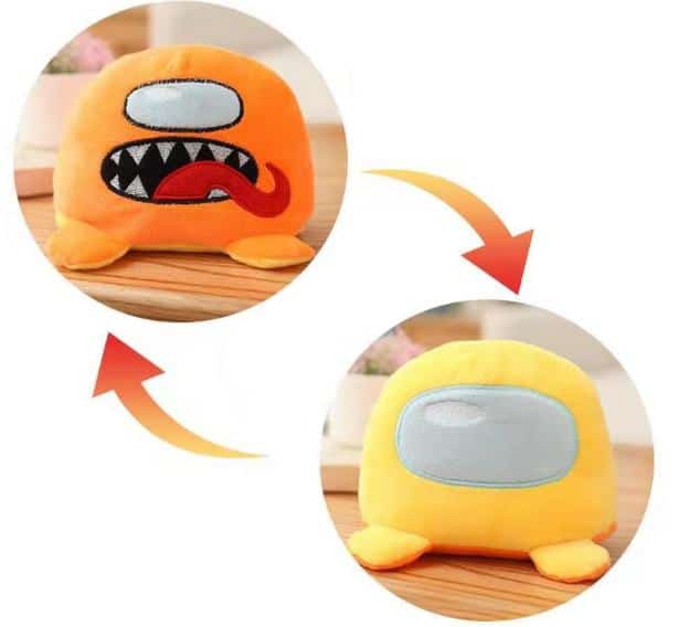 Peluche Among Us réversible ultra-douce pour un univers