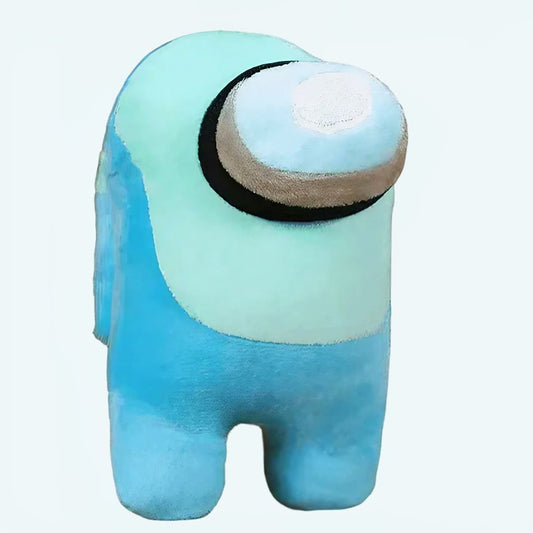 Peluche Among Us bleue moelleuse compagnon de jeu