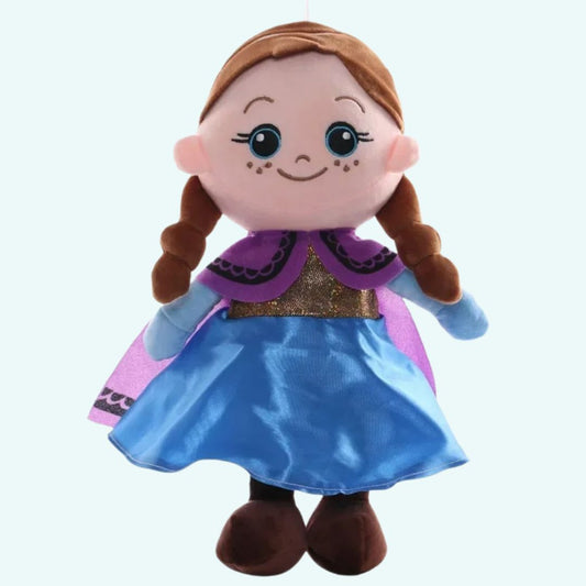 Anna Peluche Poupée Chiffon Douce pour Enfant Câlin Hiver