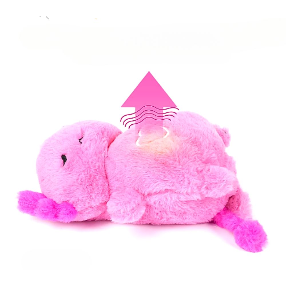 Peluche Axolotl Rose Doux Veilleuse Musicale Enfant