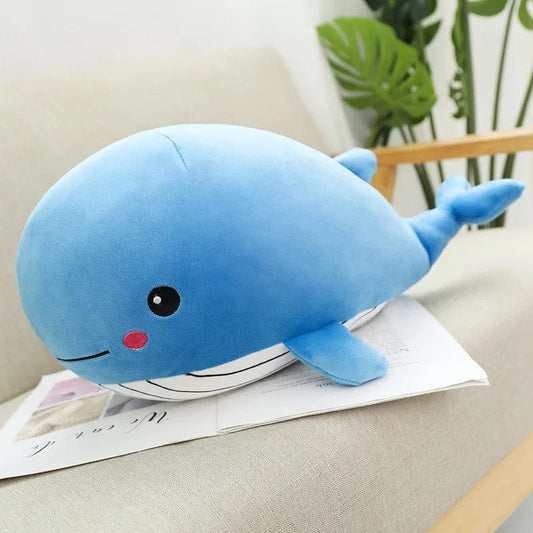 Peluche Whalebleu aux joues rouges