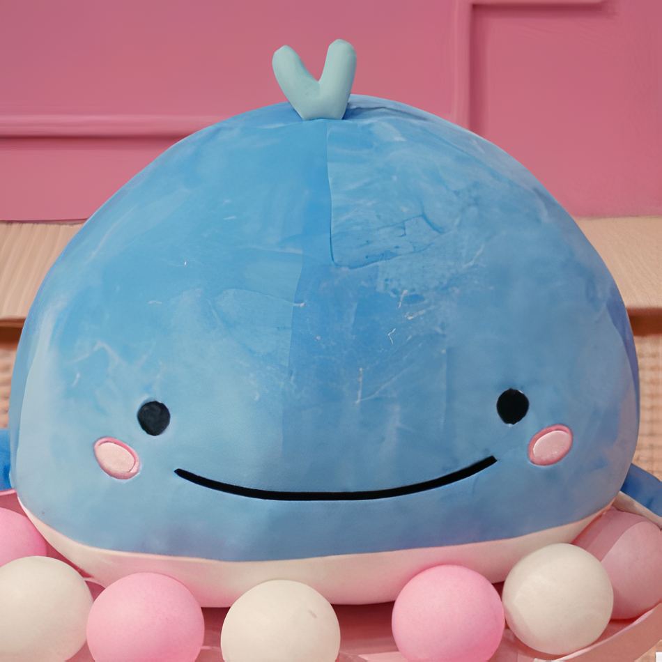 Peluche Baleine Bleue Ocean Douce Câline Enfant Hiver