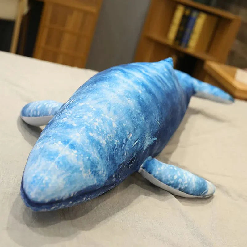 Peluche Baleine Géante Bleue Tachetée