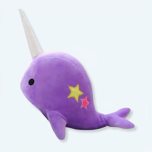 Peluche Licorne Baleine Magique Violet Douce Enfant Rêve