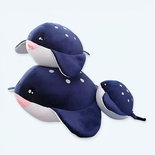 Peluche baleine noire douce pour une chambre d'enfant cocooning